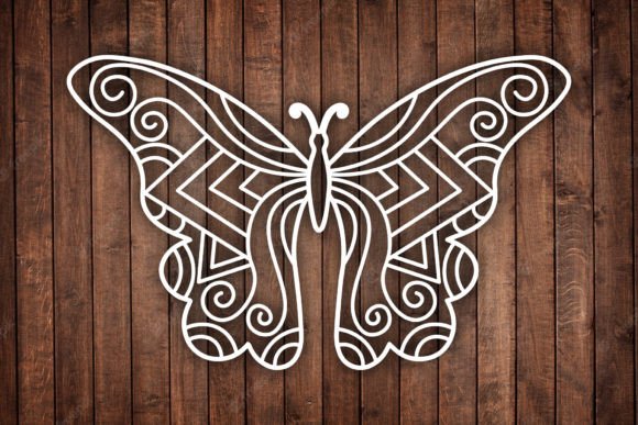 Beautiful Butterfly Laser and Wood Cut SVG Vector Files