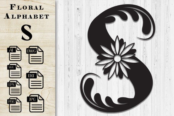 Create Enchanting Designs with Floral Butterfly Alphabet Laser Cut S