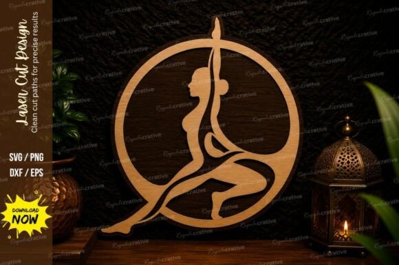 Create Stunning Décor with Yoga Pose Laser Cut SVG Designs