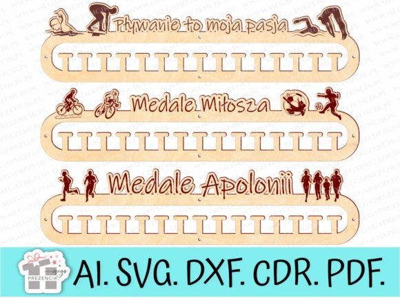 Display Your Victory: Personalized Laser Cut Medal Hanger SVG