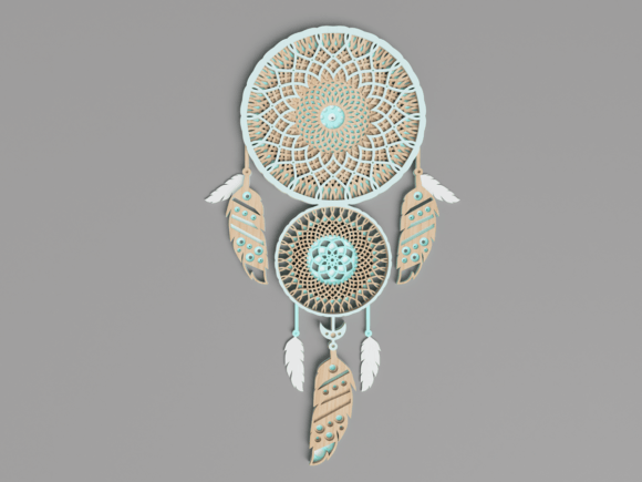 Dream Catcher 3D Layered Laser Cut for Home Decor