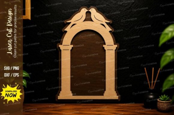 Elegant Arch Frames for Laser Cutting