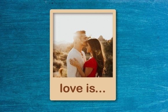 Elegant Love Photo Frame Laser Cut SVG Designs