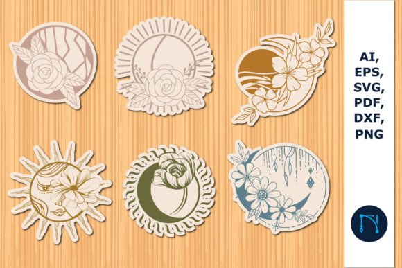 Enchant Your Designs with Sun and Moon SVG Art