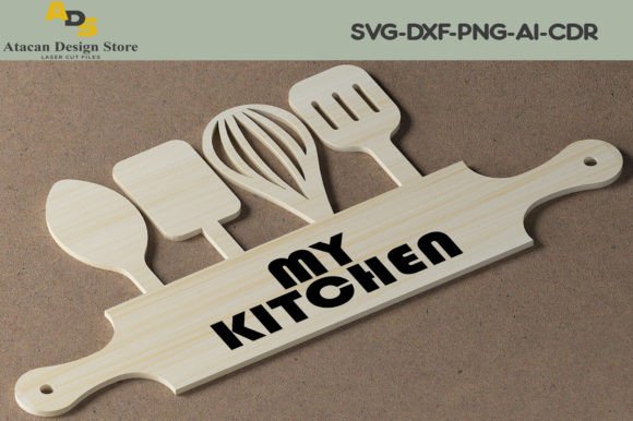 Kitchen Personalised Wood Wall Sign 254
