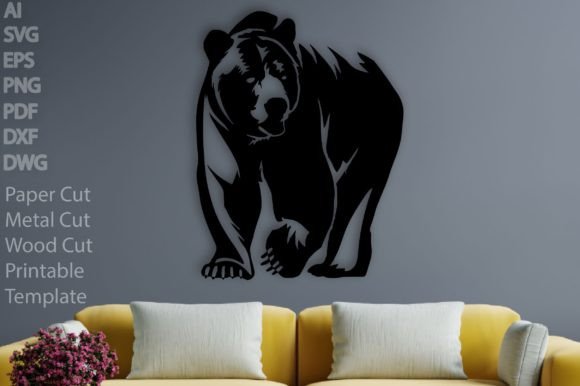 Laser Cut Bear Template SVG Multi Use