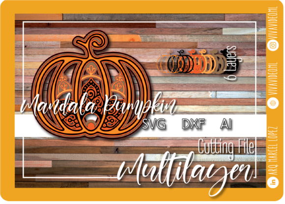 Pumpkin Mandala: Stunning Halloween Cutting Art