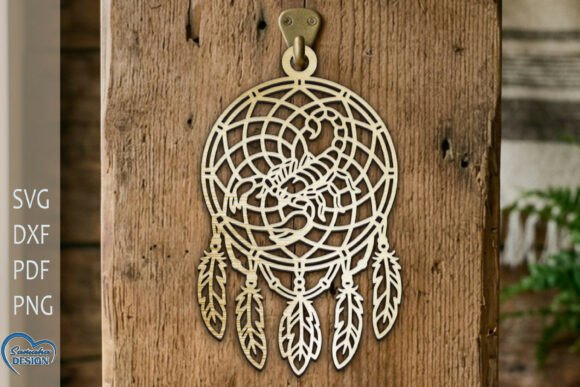 Scorpio Dream Catcher Laser Cut Design for Your Projects