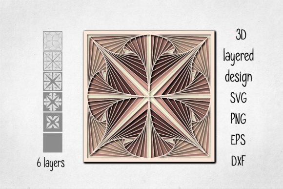 Stunning 3D Layered Geometric Panels for Creative Projects