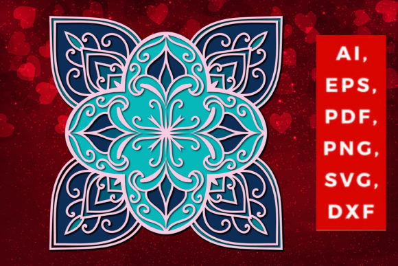 Stunning 3D Multi-layered Mandala SVG Cut File for Crafters