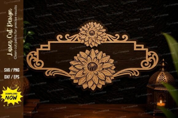 Sunflower Name Plate Laser Cut SVG: A Design File Guide